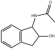 Acetamide, N-(2,3-dihydro-2-hydroxy-1H-inden-1-yl)- Structure