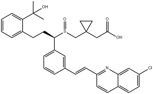 Montelukast Sulfoxide (Mixture of Diastereomers) Structure