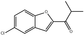 1-(5-氯苯并呋喃-2-基)-2-甲基丙烷-1-酮,1152517-85-5,结构式