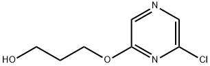 3-[(6-chloropyrazin-2-yl)oxy]propan-1-ol Struktur