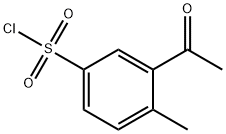 3-乙酰-4-甲基苯-1-磺酰氯,1152590-15-2,结构式