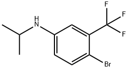 4-溴-N-异丙基-3-(三氟甲基)苯胺, 1152870-19-3, 结构式