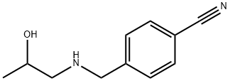 Benzonitrile, 4-[[(2-hydroxypropyl)amino]methyl]- Structure