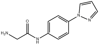 Acetamide, 2-amino-N-[4-(1H-pyrazol-1-yl)phenyl]- 化学構造式