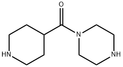 Piperazin-1-yl(piperidin-4-yl)methanone 化学構造式