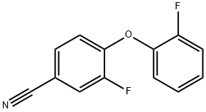 3-氟-4-(2-氟苯氧基)苄腈, 1153105-40-8, 结构式