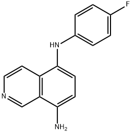 5-N-(4-fluorophenyl)isoquinoline-5,8-diamine,1153123-20-6,结构式