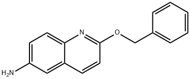 6-Quinolinamine, 2-(phenylmethoxy)- 结构式