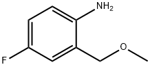 Benzenamine, 4-fluoro-2-(methoxymethyl)- Struktur