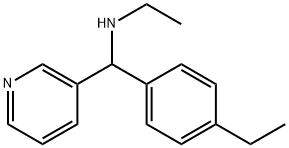 ethyl[(4-ethylphenyl)(pyridin-3-yl)methyl]amine Struktur
