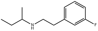 N-(3-氟苯乙基)丁烷-2-胺, 1153373-86-4, 结构式