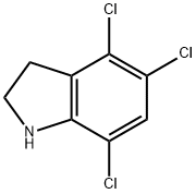 1H-Indole, 4,5,7-trichloro-2,3-dihydro- Structure