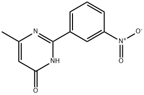 4(3H)-Pyrimidinone, 6-methyl-2-(3-nitrophenyl)- 化学構造式