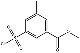 3-(氯磺酰基)-5-甲基苯甲酸甲酯,1154149-31-1,结构式