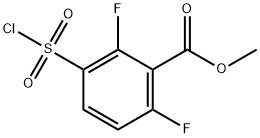 3-(氯磺酰基)-2,6-二氟苯甲酸甲酯, 1154155-42-6, 结构式