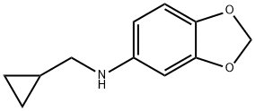1,3-Benzodioxol-5-amine, N-(cyclopropylmethyl)- Structure