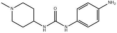 1-(4-氨基苯基)-3-(1-甲基哌啶-4-基)脲,1154395-80-8,结构式