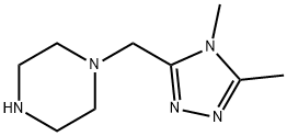 1-[(dimethyl-4H-1,2,4-triazol-3-yl)methyl]piperazine Structure