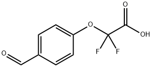 2,2-二氟-2-(4-甲酰基苯氧基)乙酸, 1155459-90-7, 结构式