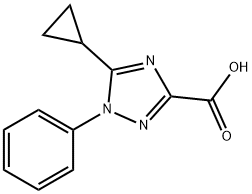 5-Cyclopropyl-1-phenyl-1H-1,2,4-triazole-3-carboxylic Acid Struktur