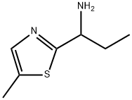 2-Thiazolemethanamine, α-ethyl-5-methyl- Structure