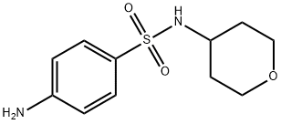 4-Amino-N-(oxan-4-yl)benzene-1-sulfonamide 化学構造式