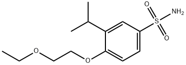 4-(2-ethoxyethoxy)-3-(propan-2-yl)benzene-1-sulfonamide 结构式