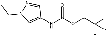 2,2,2-Trifluoroethyl N-(1-Ethyl-1H-pyrazol-4-yl)carbamate Structure