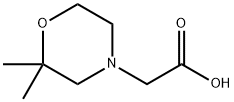 4-Morpholineaceticacid,2,2-dimethyl- Structure