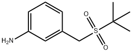 3-[(2-Methylpropane-2-sulfonyl)methyl]aniline 化学構造式