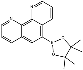 1,10-Phenanthroline, 5-(4,4,5,5-tetramethyl-1,3,2-dioxaborolan-2-yl)-, 1156493-59-2, 结构式