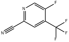 2-Pyridinecarbonitrile, 5-fluoro-4-(trifluoromethyl)- Structure