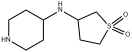 3-[(Piperidin-4-yl)amino]-1lambda6-thiolane-1,1-dione,1156601-31-8,结构式