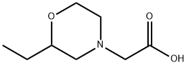 4-Morpholineacetic acid, 2-ethyl Structure