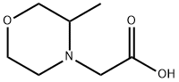 4-Morpholineacetic acid, 3-methyl-,1156992-18-5,结构式