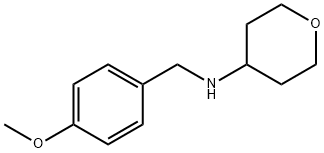 2H-Pyran-4-amine, tetrahydro-N-[(4-methoxyphenyl)methyl]- 化学構造式