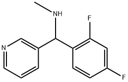 [(2,4-Difluorophenyl)(pyridin-3-yl)methyl](methyl)amine Structure