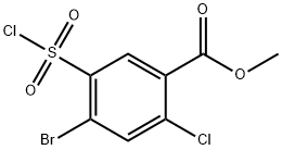 Methyl 4-Bromo-2-chloro-5-(chlorosulfonyl)benzoate Structure