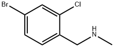 (4-溴-2-氯苯基)甲基](甲基)胺, 1157720-01-8, 结构式