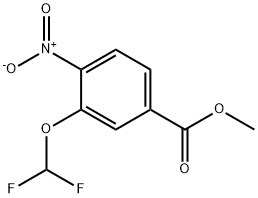 3-(二氟甲氧基)-4-硝基苯甲酸甲酯,1157849-32-5,结构式