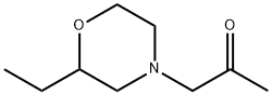 2-Propanone, 1-(2-ethyl-4-morpholinyl)- 化学構造式