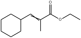 2-Propenoic acid, 3-cyclohexyl-2-methyl-, ethyl ester Struktur