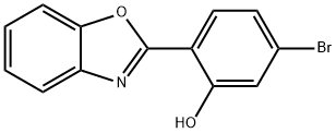 Phenol, 2-(2-benzoxazolyl)-5-bromo- Struktur