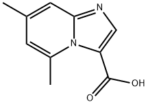 Imidazo[1,2-a]pyridine-3-carboxylic acid, 5,7-dimethyl-,1159832-31-1,结构式