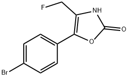 5-(4-Bromophenyl)-4-(fluoromethyl)-2(3H)-oxazolone 结构式