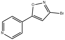 4-(3-Bromo-1,2-oxazol-5-yl)pyridine Struktur