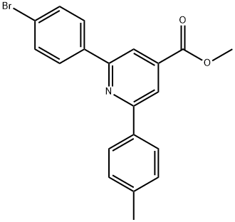 JR-9119, Methyl 2-(4-bromophenyl)-6-p-tolylpyridine-4-carboxylate, 97% Structure