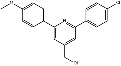 JR-9145, (2-(4-Chlorophenyl)-6-(4-methoxyphenyl)pyridin-4-yl)methanol, 97% Structure