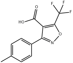 4-Isoxazolecarboxylic acid, 3-(4-methylphenyl)-5-(trifluoromethyl)- Struktur