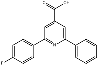 JR-9099, 2-(4-Fluorophenyl)-6-phenylpyridine-4-carboxylic acid, 97% Structure